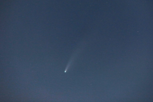 ネオワイズ彗星を撮影