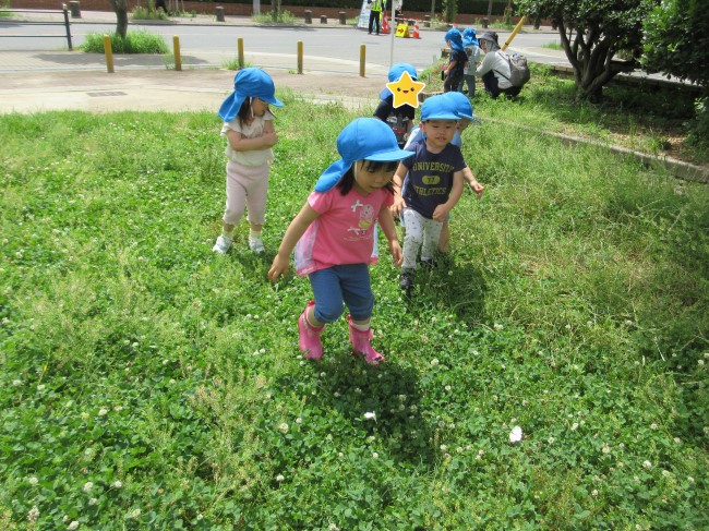 晴れた日には公園へ出発☀