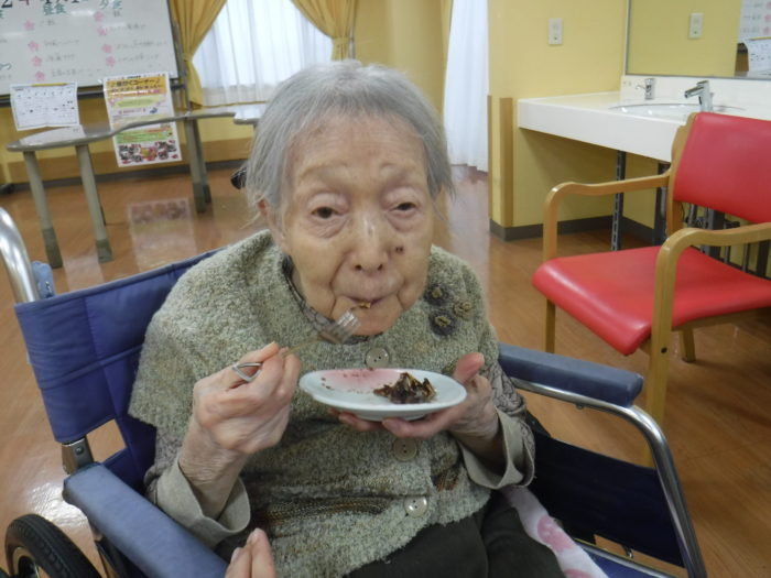 特養　行事　おやつ　クッキング　きんつば