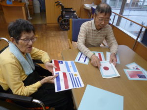 東京オリンピック　国旗のガーランド