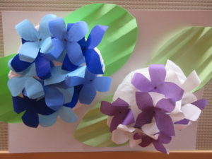季節の飾り制作　６月　紫陽花