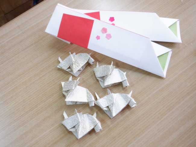 折り紙教室　祝箸袋